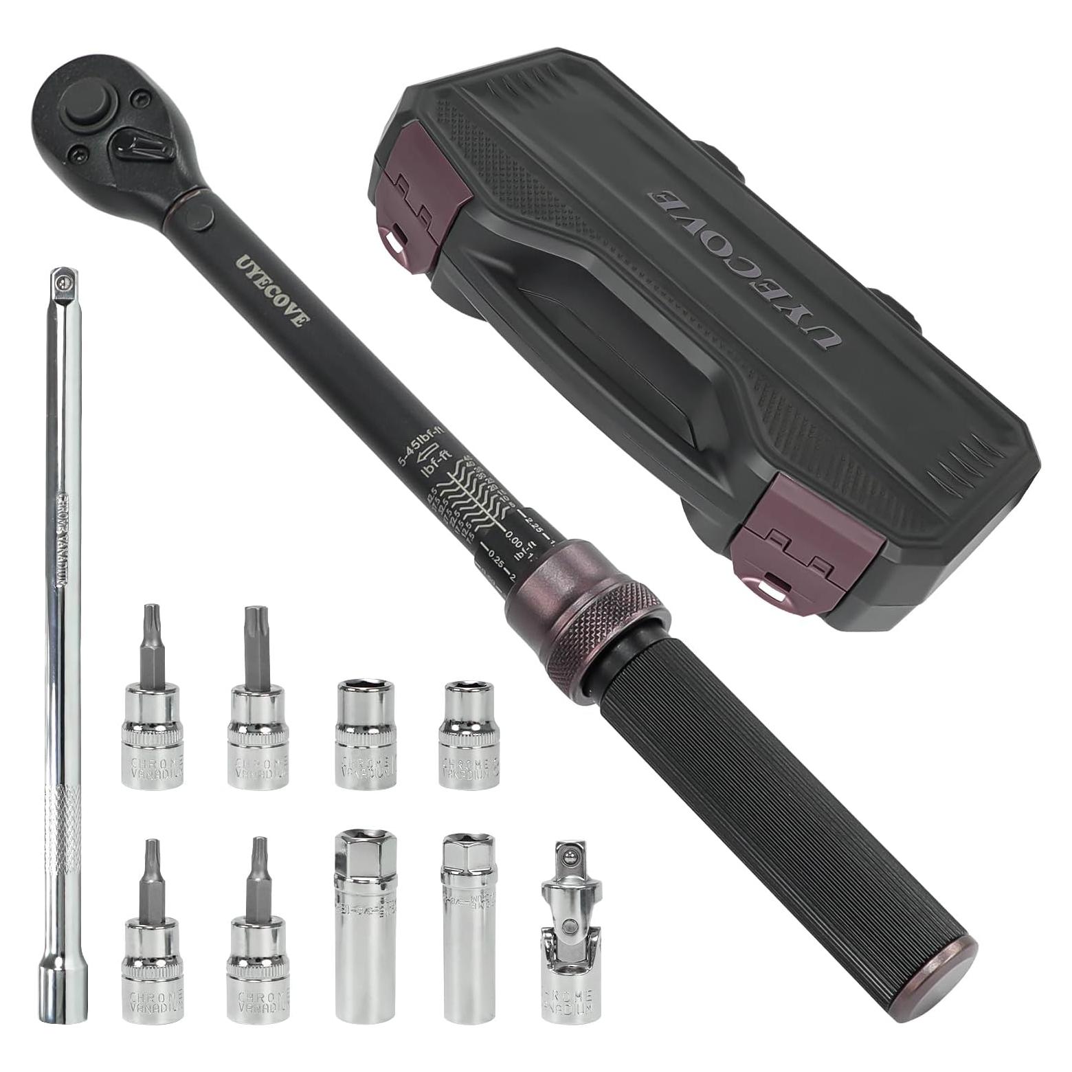 Juego de 11 Piezas de Enchufe de Bujía UYECOVE con Llave de Torque