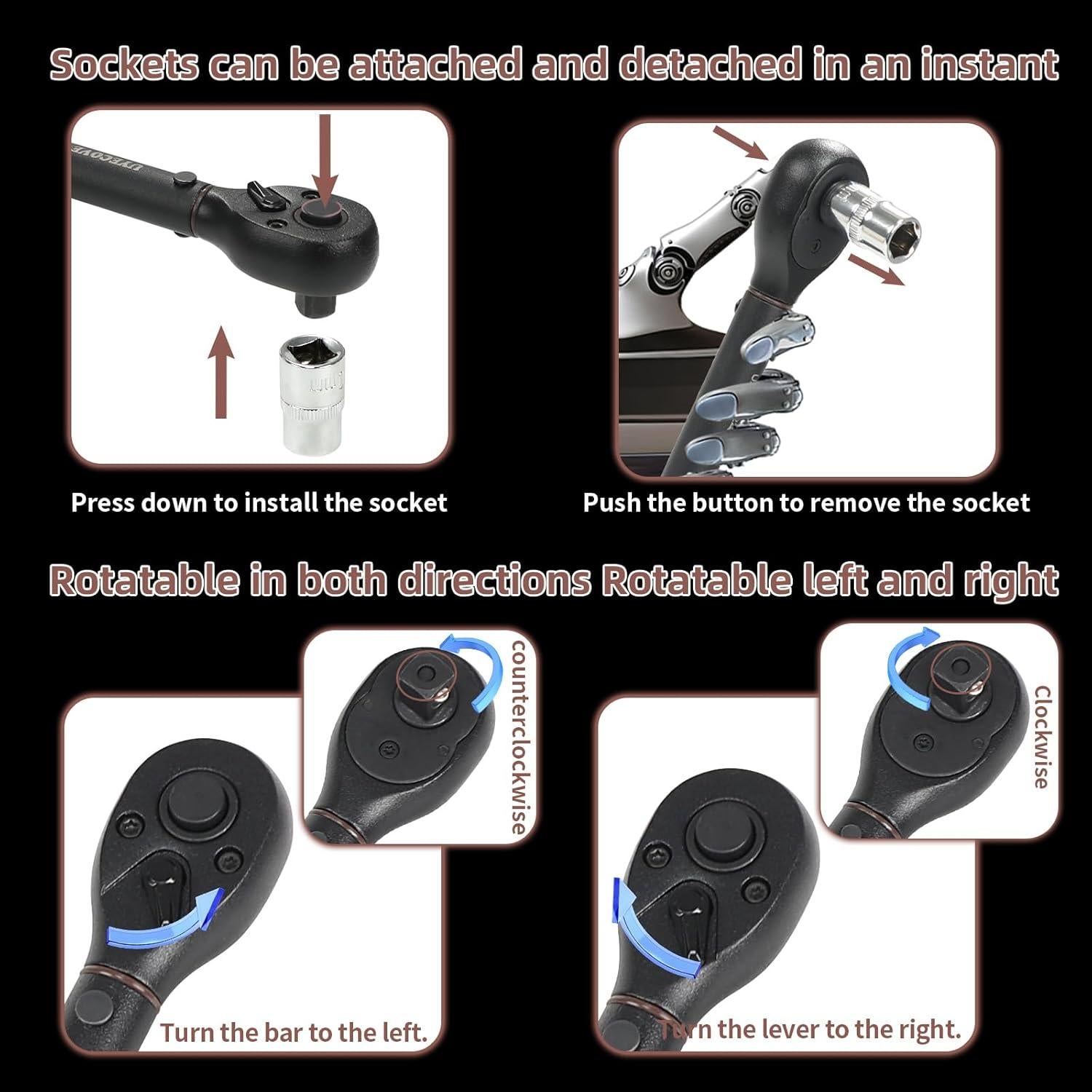 Juego de 11 Piezas de Enchufe de Bujía UYECOVE con Llave de Torque