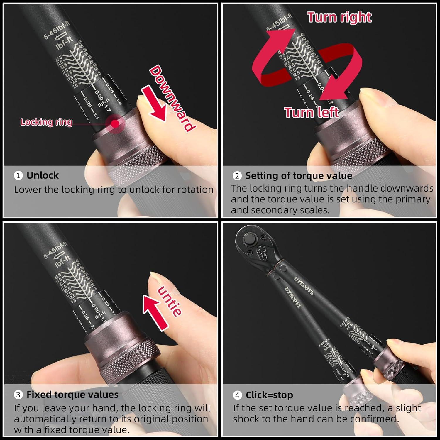 Juego de 11 Piezas de Enchufe de Bujía UYECOVE con Llave de Torque