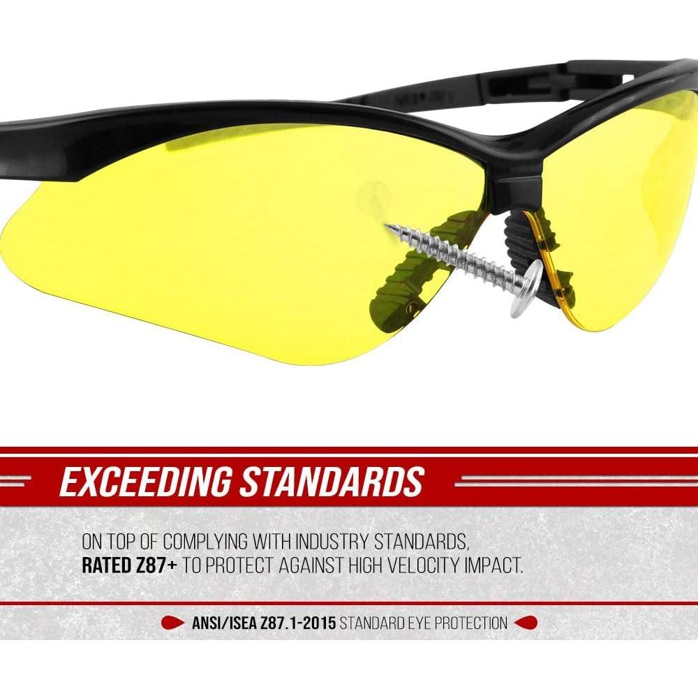 Gafas de Seguridad Optic Max Glove Station Ámbar 1 Par