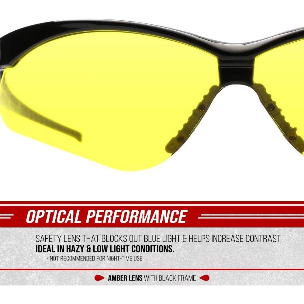 Gafas de Seguridad Optic Max Glove Station Ámbar 1 Par