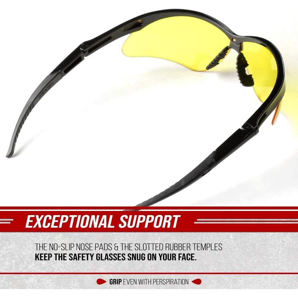 Gafas de Seguridad Optic Max Glove Station Ámbar 1 Par