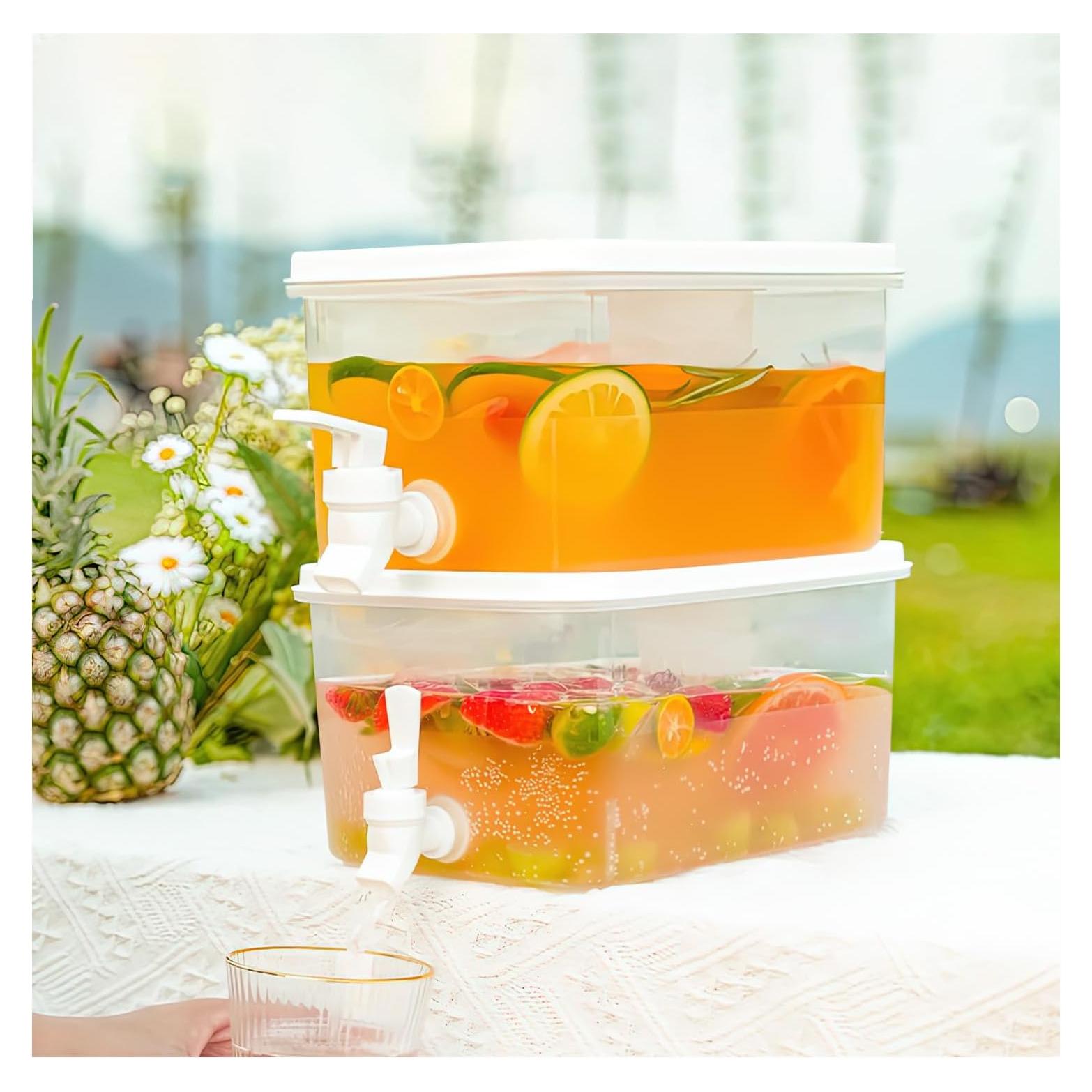 Dispensador de Bebidas Sivlnian 6.4L con Grifo y Filtro - 2 Piezas