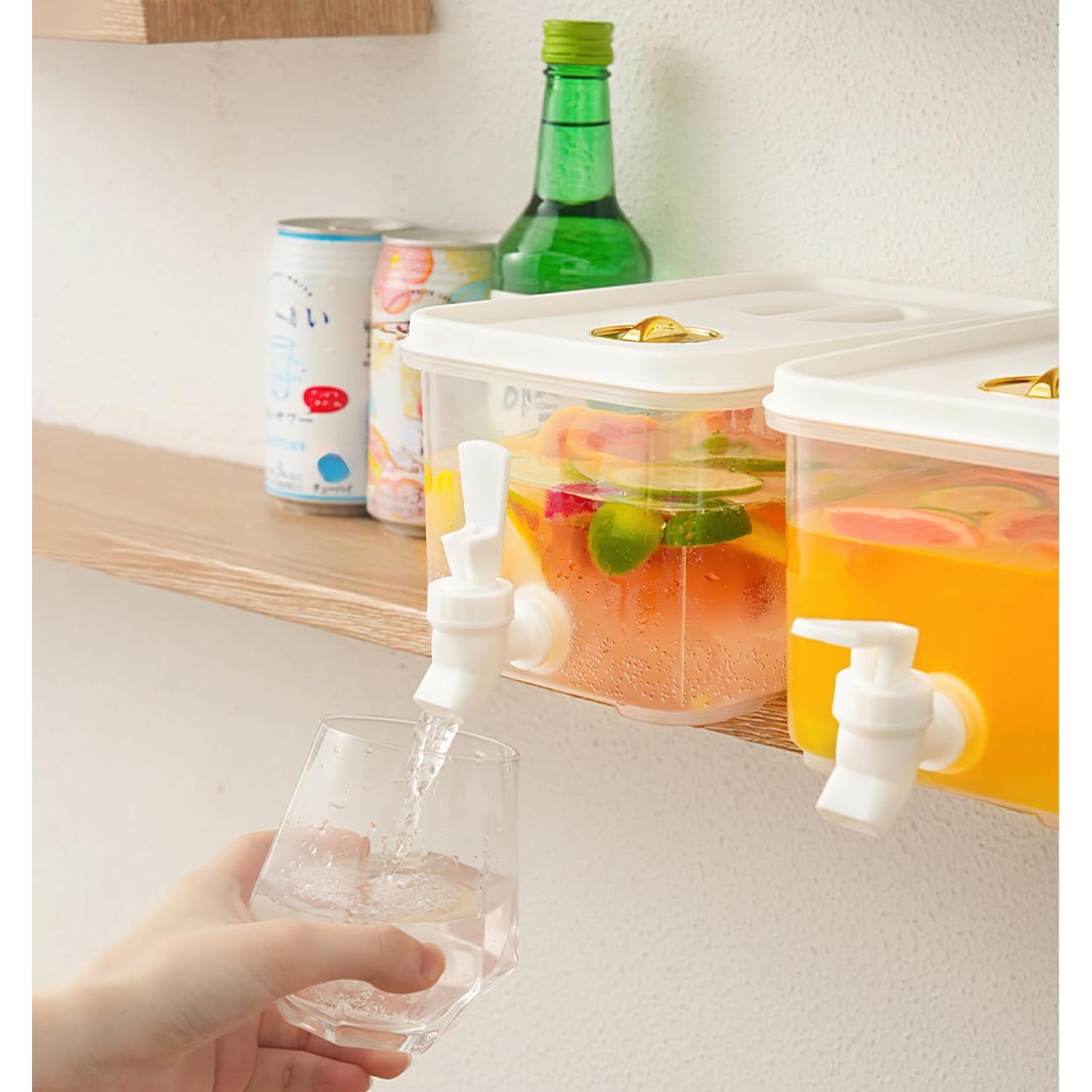 Dispensador de Bebidas Sivlnian 6.4L con Grifo y Filtro - 2 Piezas