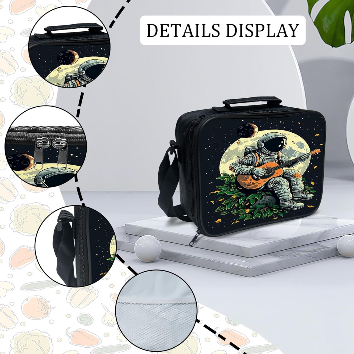 Mochila Escolar Espacial Baegopa con Almuerzo y Estuche 3pcs