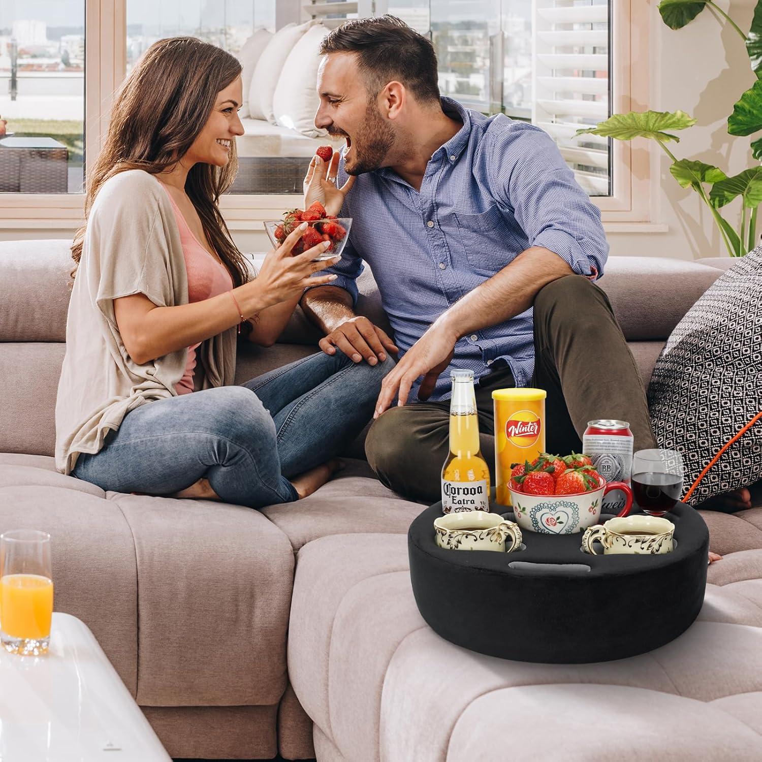 Cojín Soporte para Tazas FDMGEL Negro - Previene Derrames