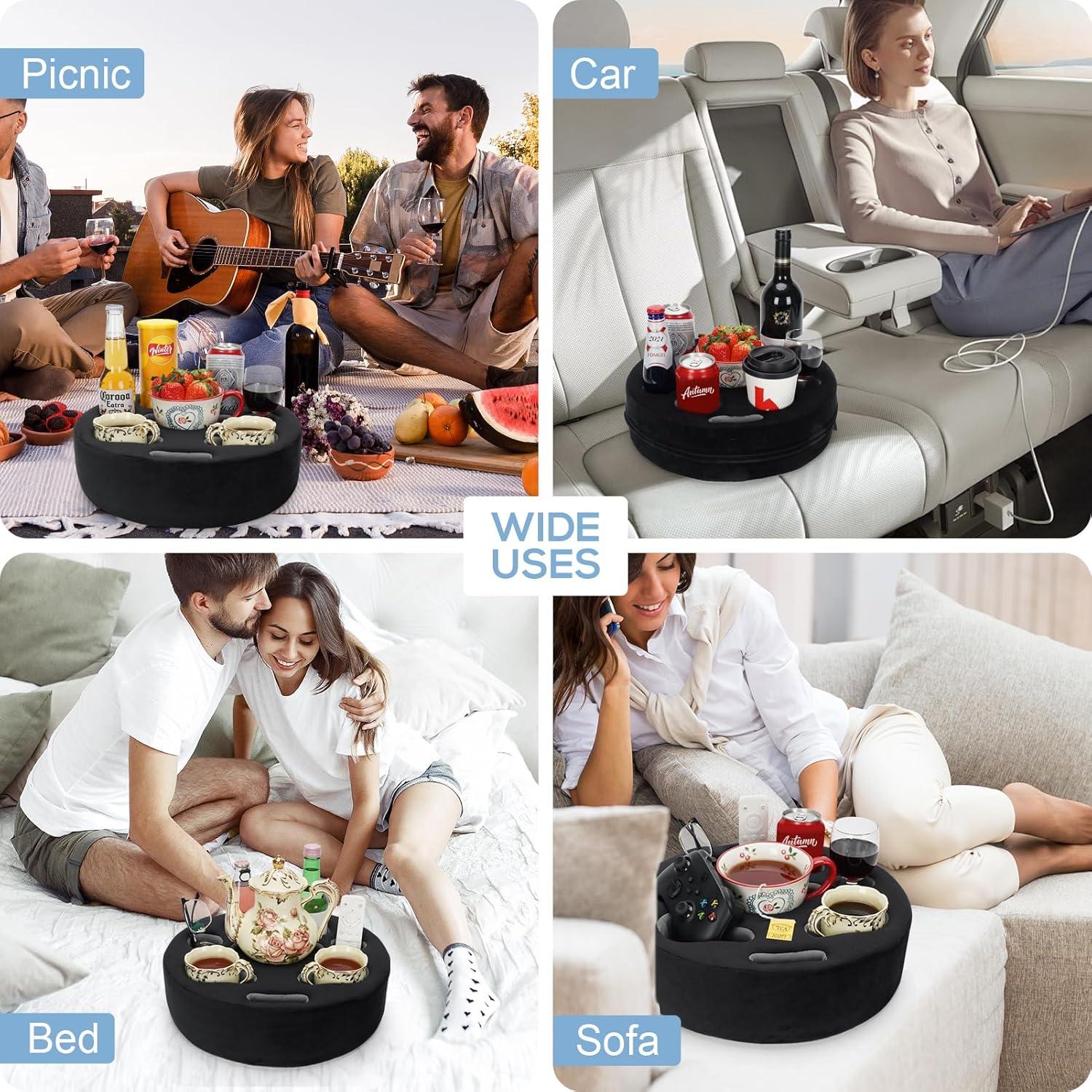 Cojín Soporte para Tazas FDMGEL Negro - Previene Derrames