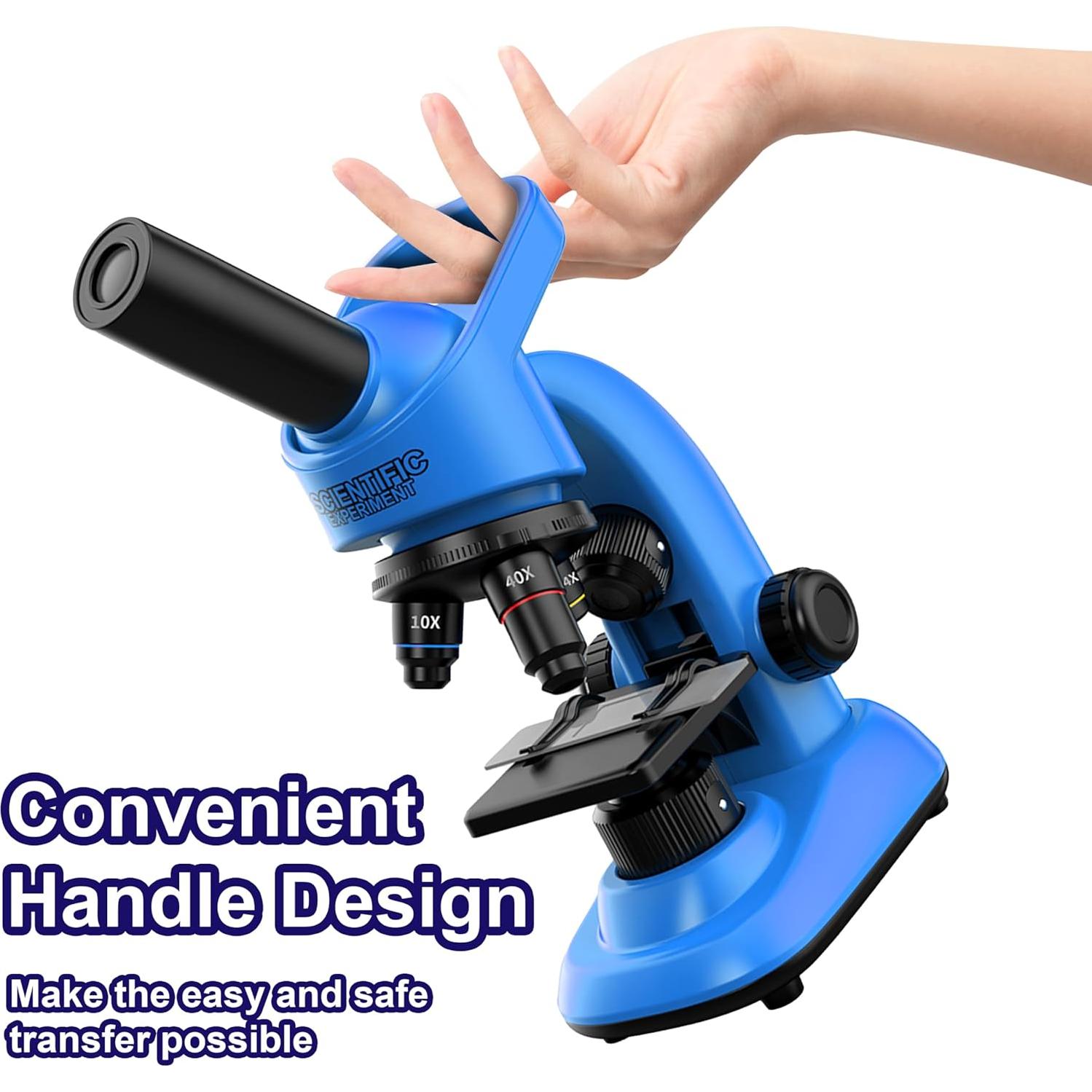 Microscopio para Niños DOUBLE CC 40-1600x con Accesorios