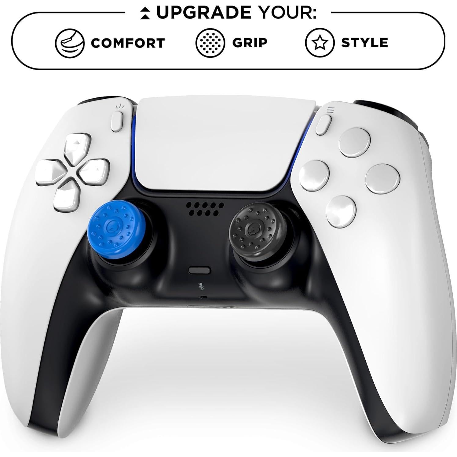 Agarres para Pulgar KontrolFreek PS5/PS4 - 4 Piezas Azul y Negro