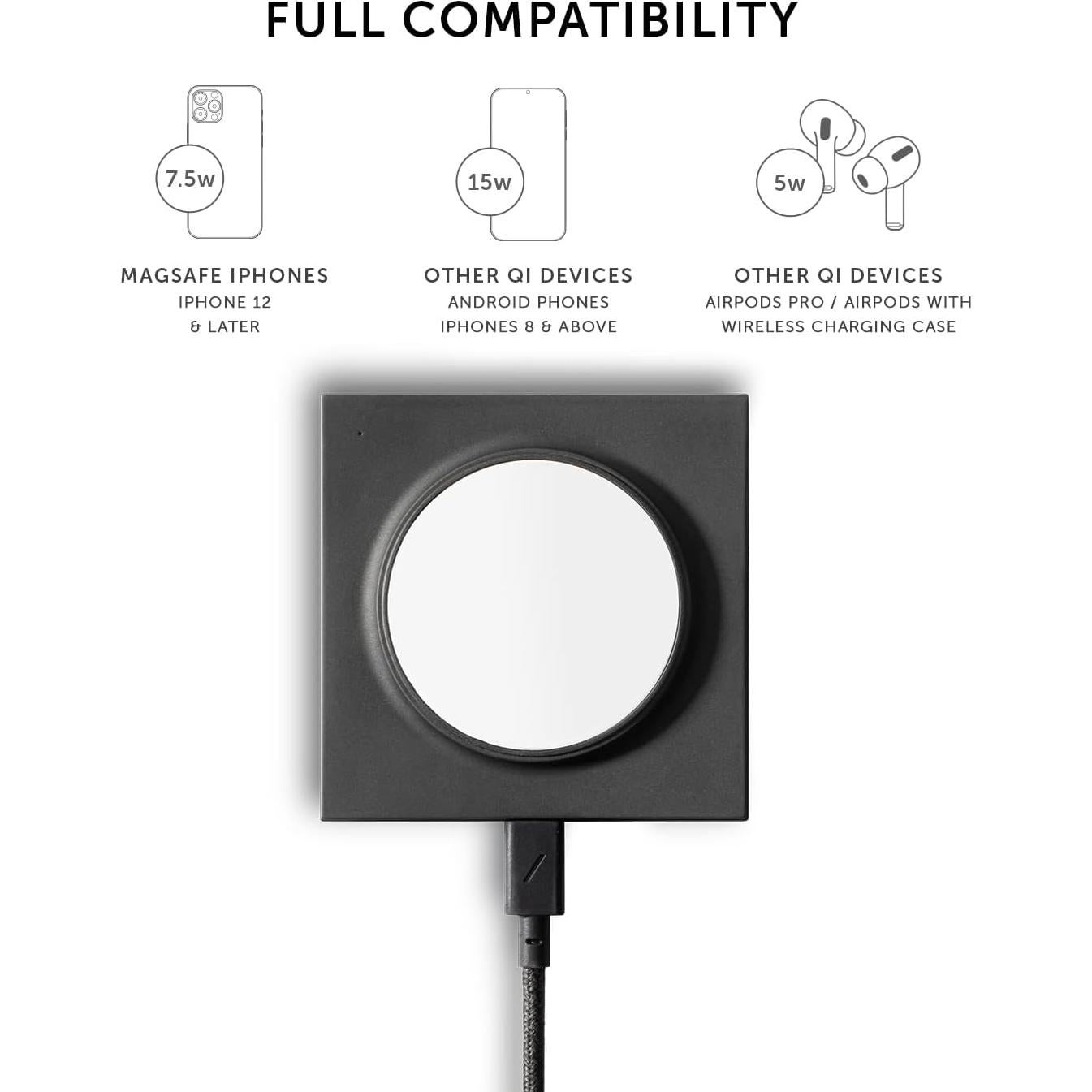 Cargador Inalámbrico Magnético Native Union Drop 15W Qi