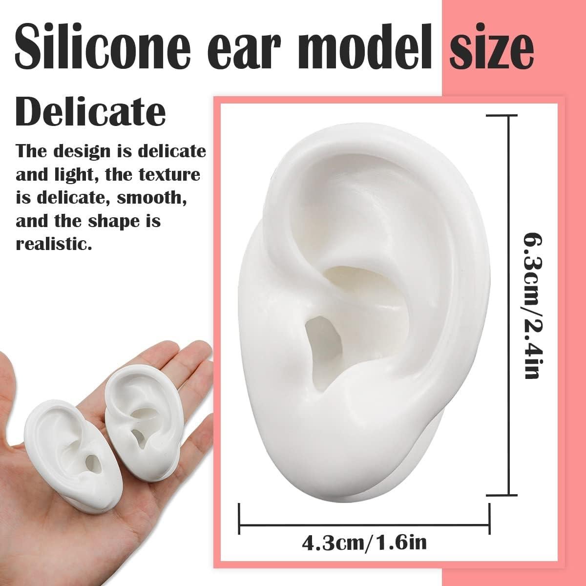 Modelo de Oreja de Silicona YOLUFER 2 Piezas Mediano