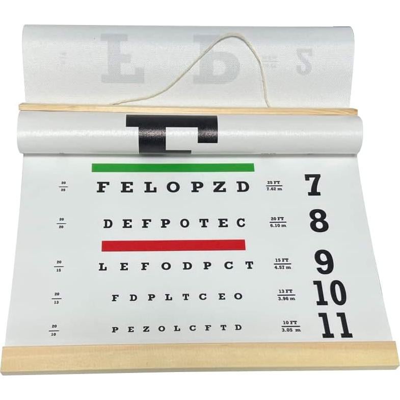 Carta de la Vista Snellen Cualfec con Oclusor 30.4x6x3.3cm