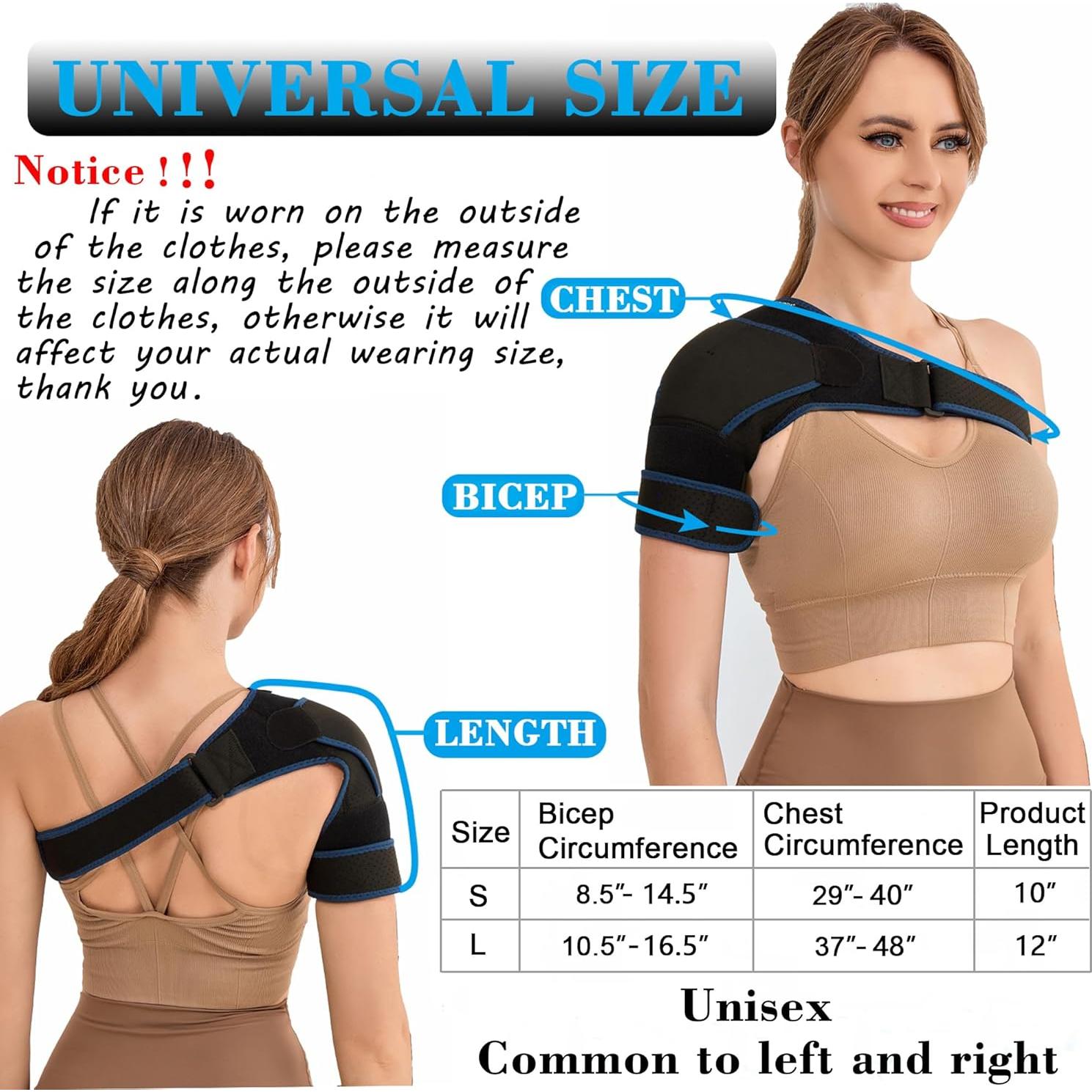 Soporte de Hombro VISKONDA Grande - Compresión y Alivio Dolor