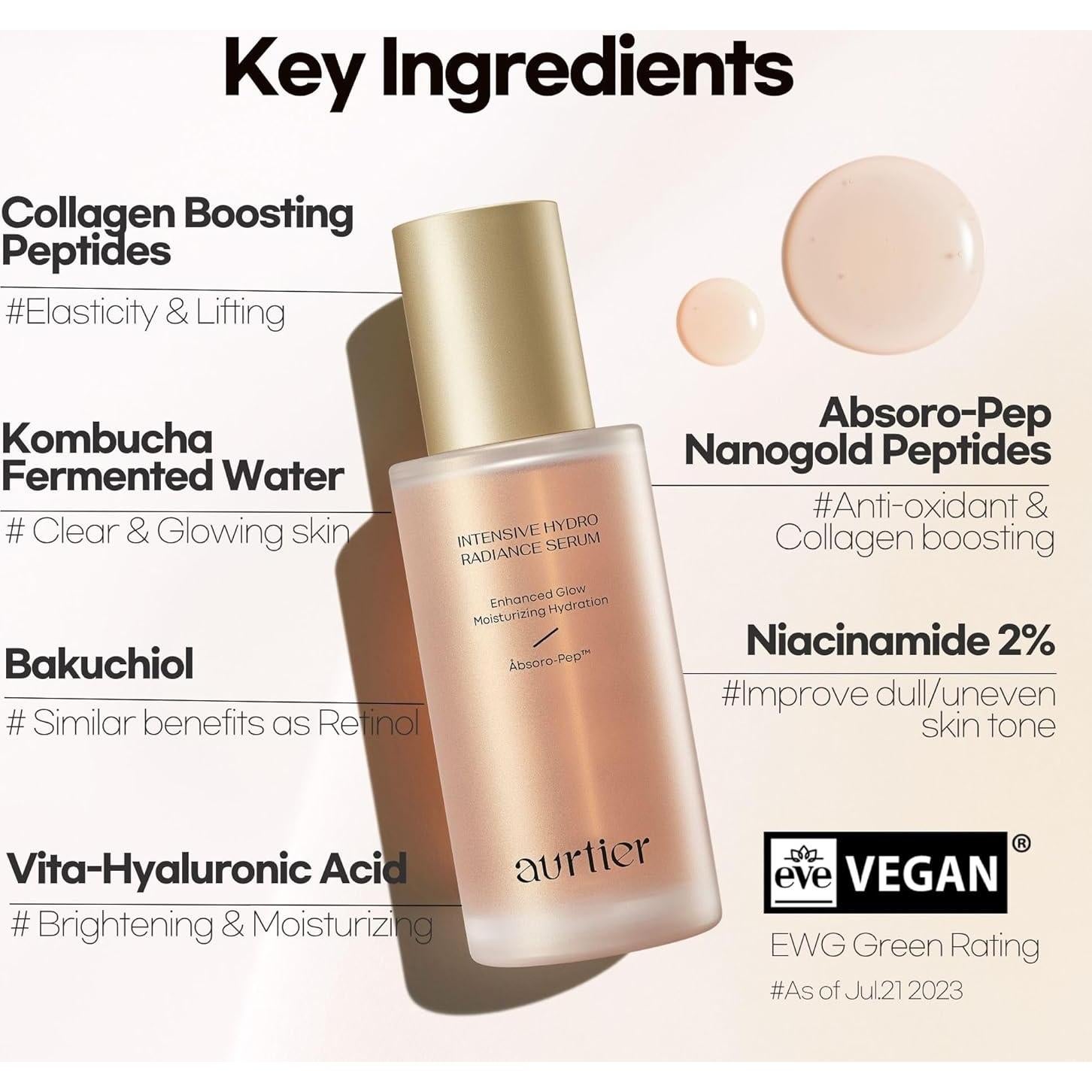 Suero Hidratante Aurtier Hydro Radiance 49.9 ml - Piel Radiante