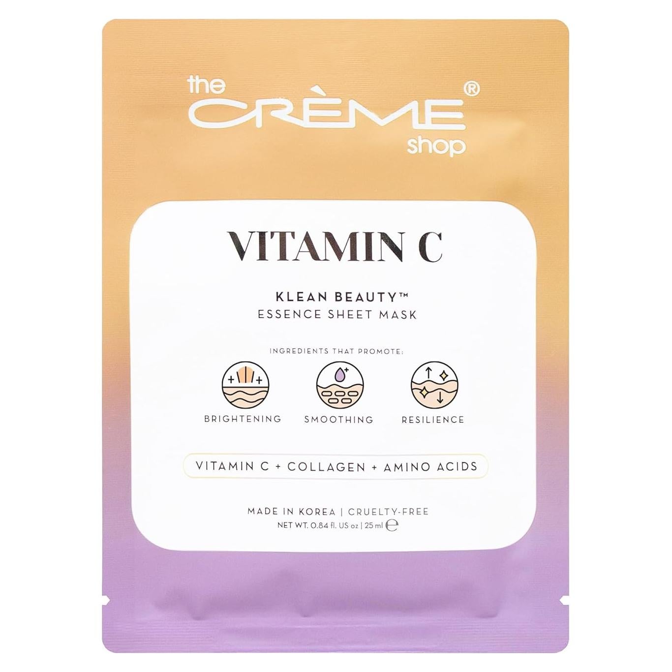Máscaras Faciales Antienvejecimiento La Tienda de Crème - Set de 5 con Vitamina C