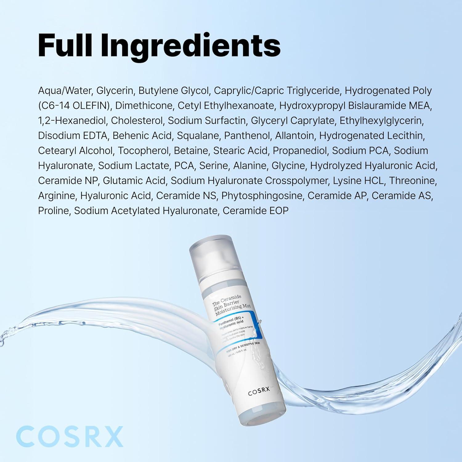 COSRX Bruma Facial Hidratante Ceramida 120 ml - Cuidado Piel