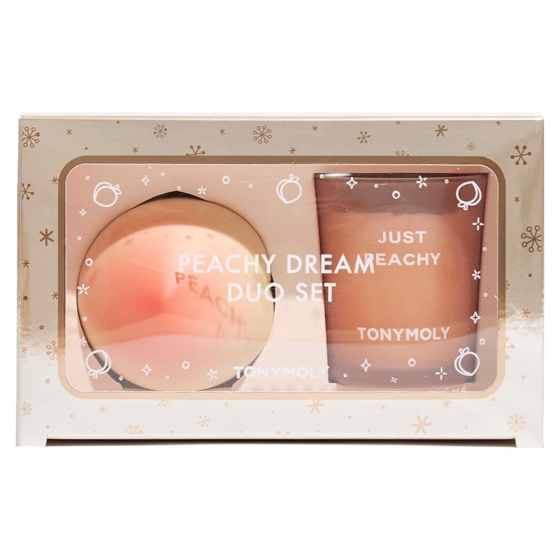 Set Dúo Hidratante TONYMOLY Durazno - Vela y Crema de Manos