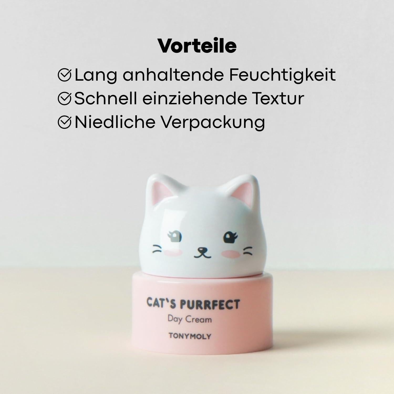 Crema Diurna Hidratante TonyMoly Gato 50g Suaviza y Calma