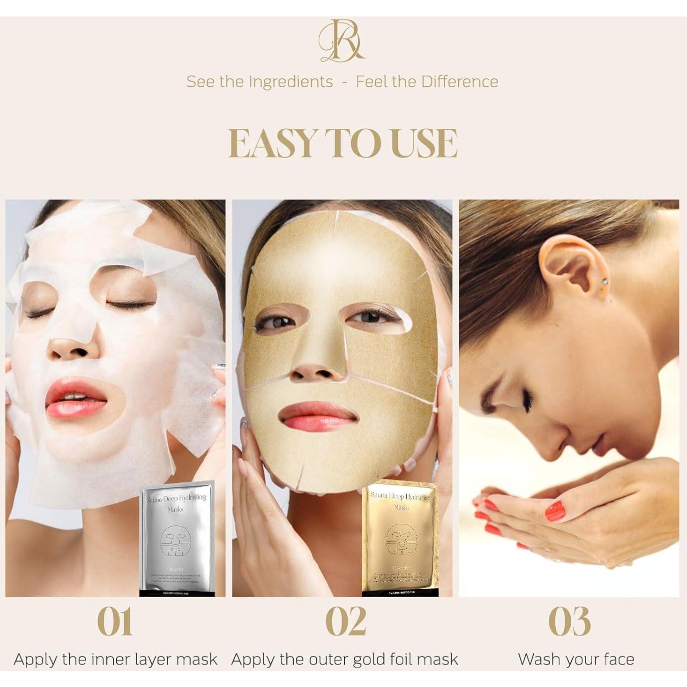 Máscara Facial Hidratante Decoder Sauna - Ácido Hialurónico, Niacinamida, Aloe Vera