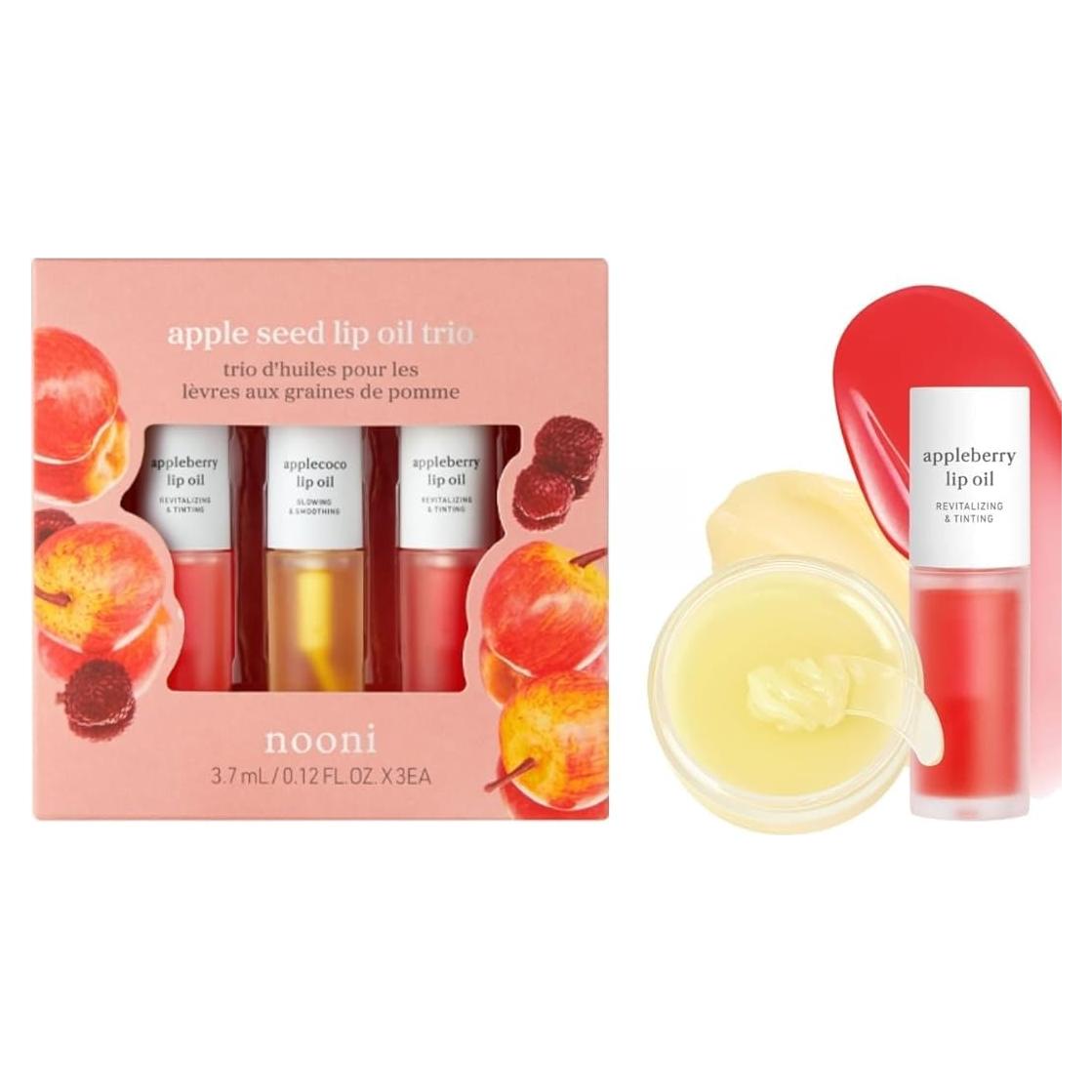 Conjunto de Aceite Hidratante para Labios NOONI - 3 Piezas
