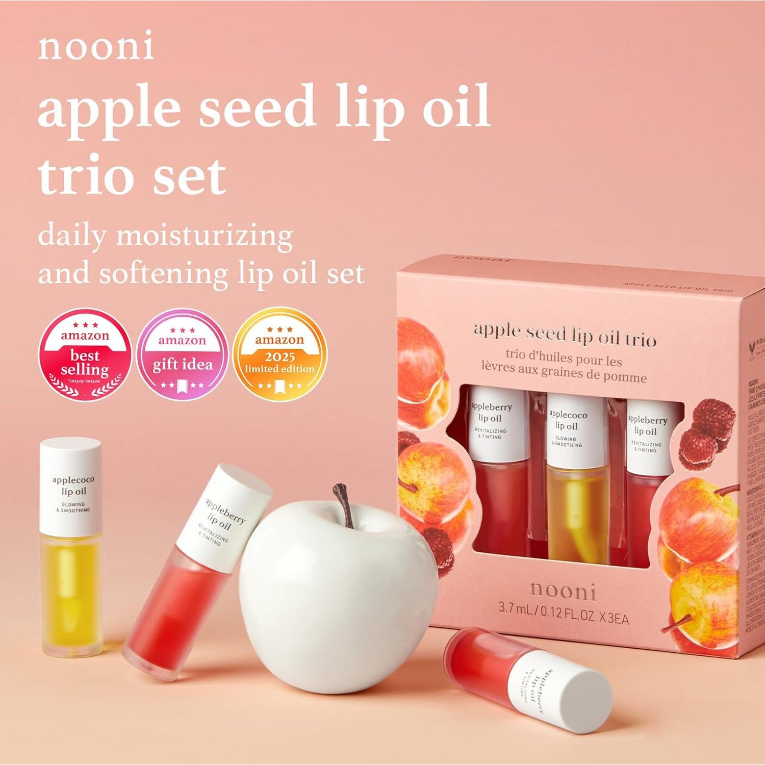 Conjunto de Aceite Hidratante para Labios NOONI - 3 Piezas