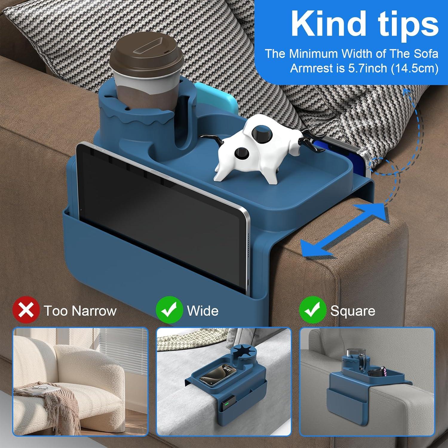 Soporte para Taza Cbcuyle SFB-BL-C Silicona Azul con Bolsillos