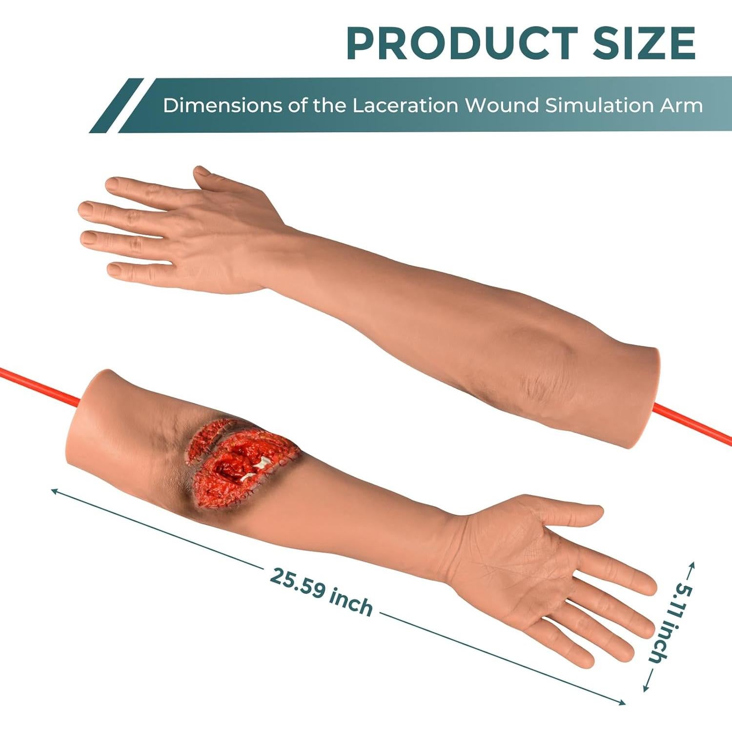Kit de Simulación de Heridas Laceradas MedEduQuest 67cm