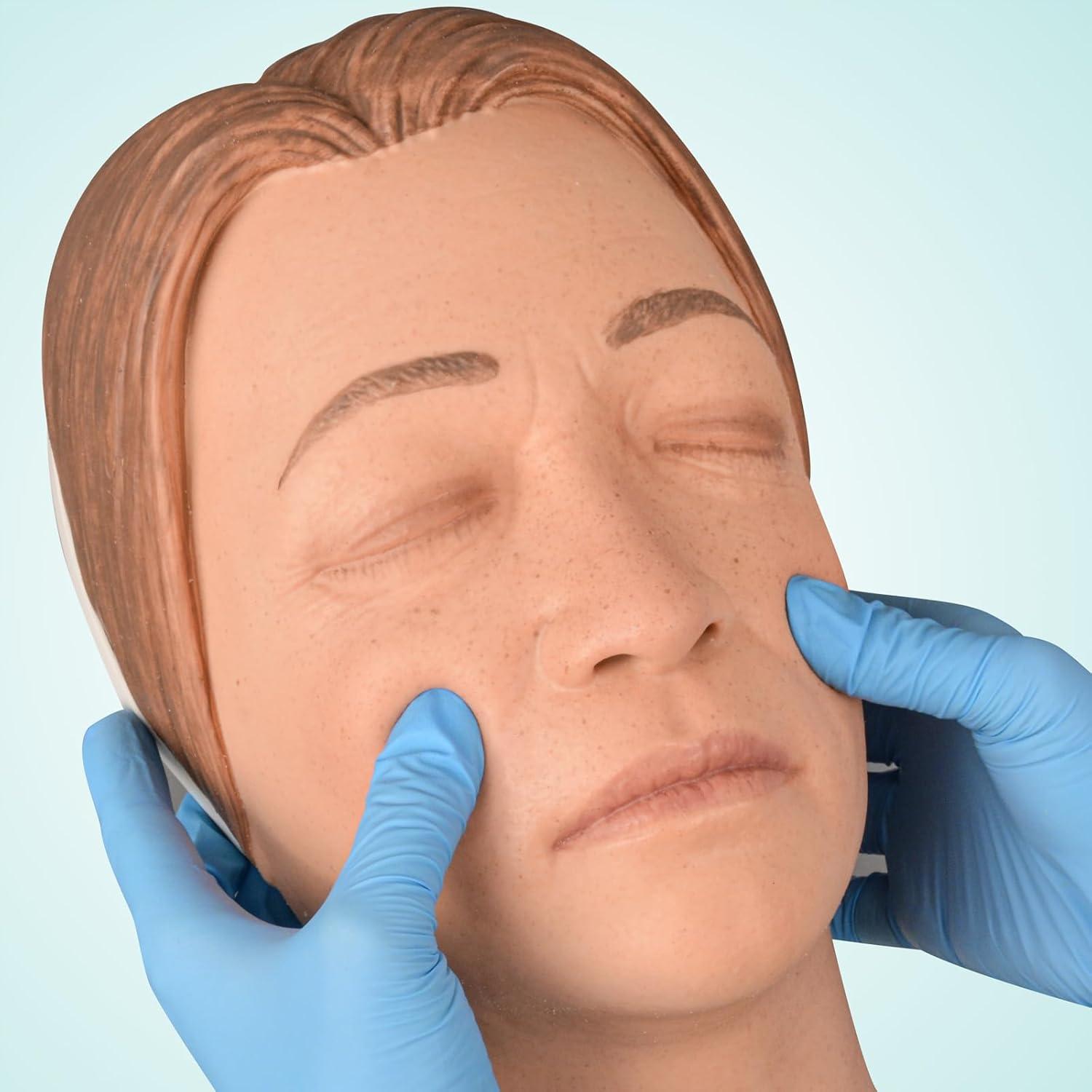 Maniquí de Silicona para Entrenamiento de Inyecciones Faciales
