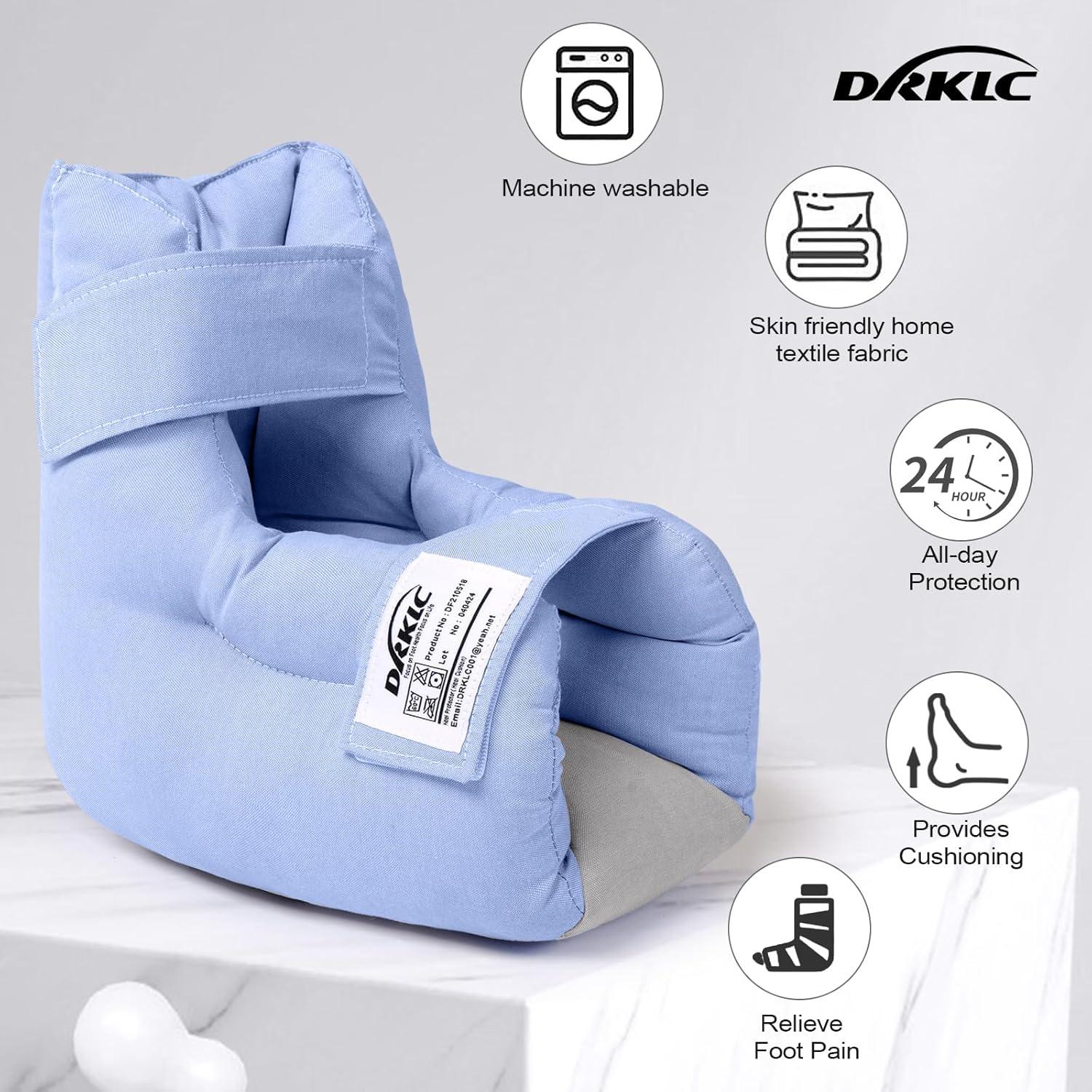 Cojín Protector de Talón DRKLC Ajustable para Alivio de Llagas