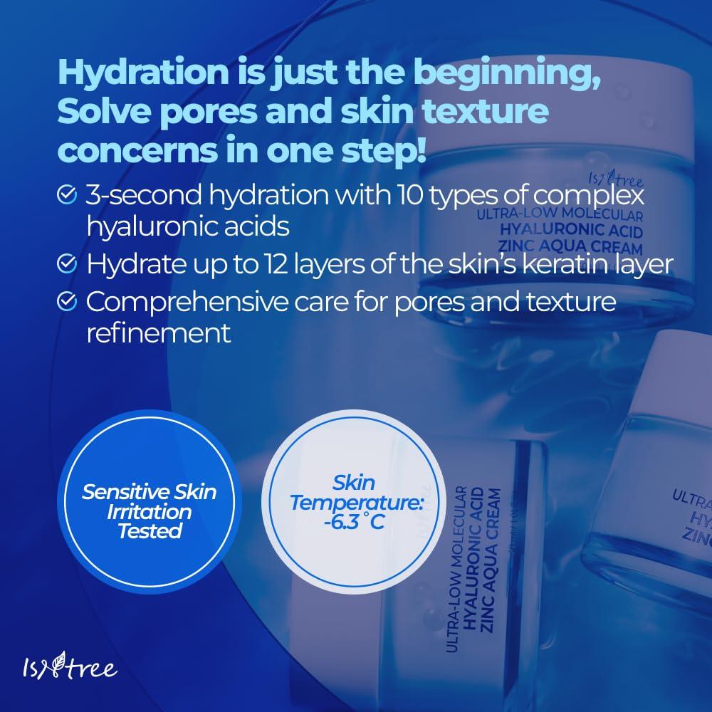 Crema Aqua de Zinc IsNtree 30ml - Hidratante Piel Grasa