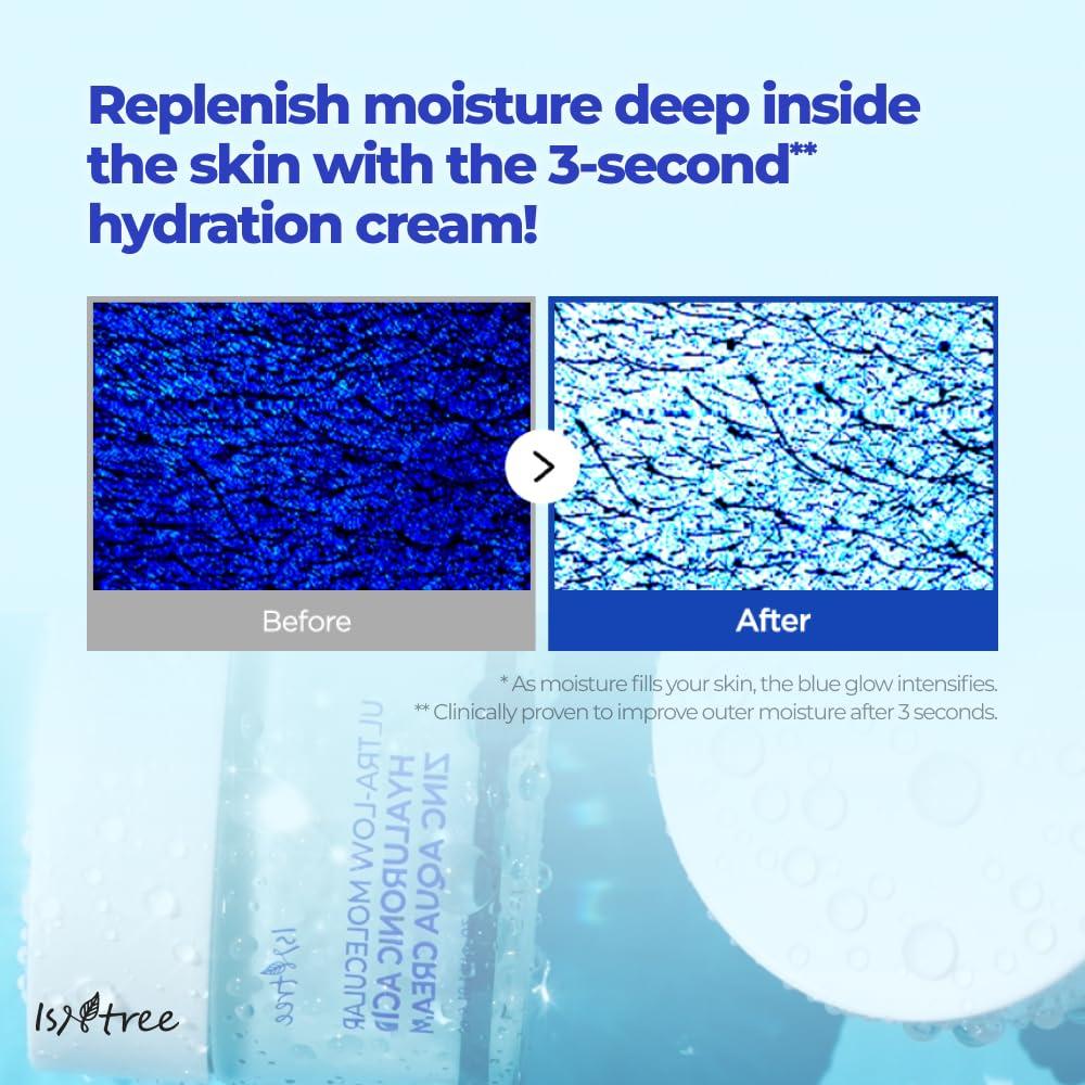 Crema Aqua de Zinc IsNtree 30ml - Hidratante Piel Grasa