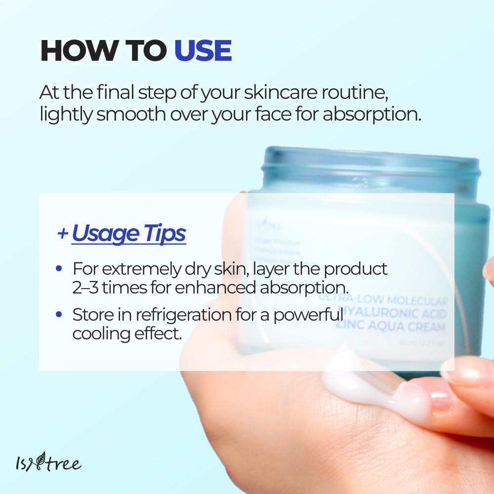 Crema Aqua de Zinc IsNtree 30ml - Hidratante Piel Grasa