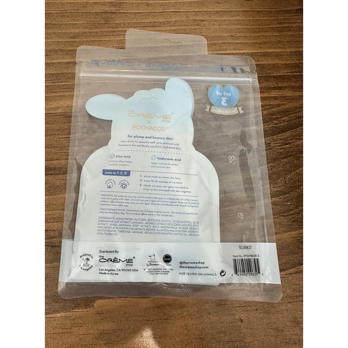 Máscara Facial Hidratante La Tienda Crème K Beauty 3pk