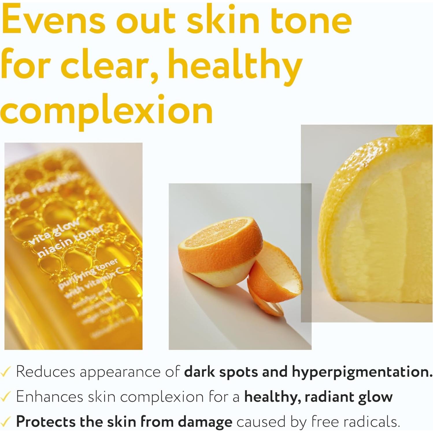 Tónico Iluminador Face Republic Vita Glow 160ml - Niacinamida