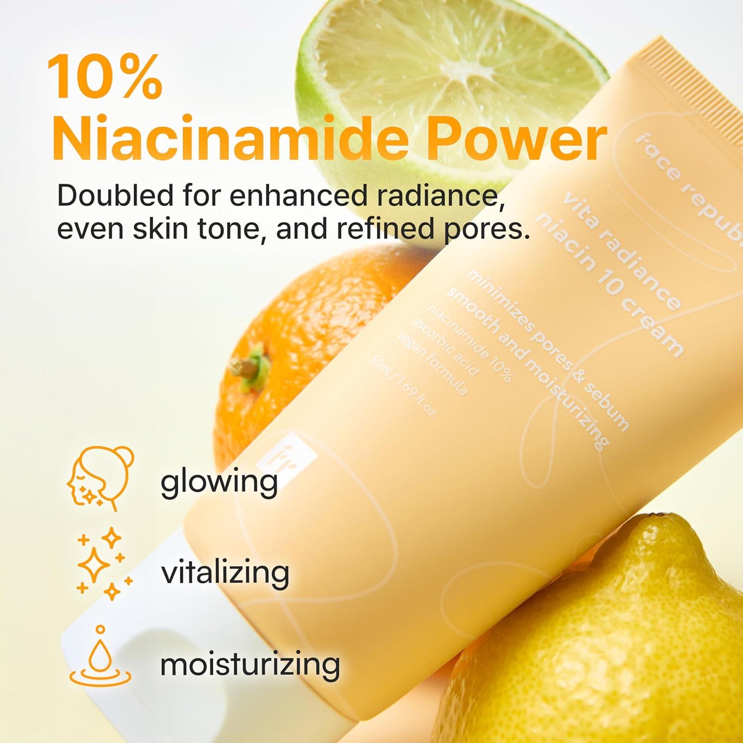 Crema Hidratante Face Republic Vita Radiance Niacin 10 50ml