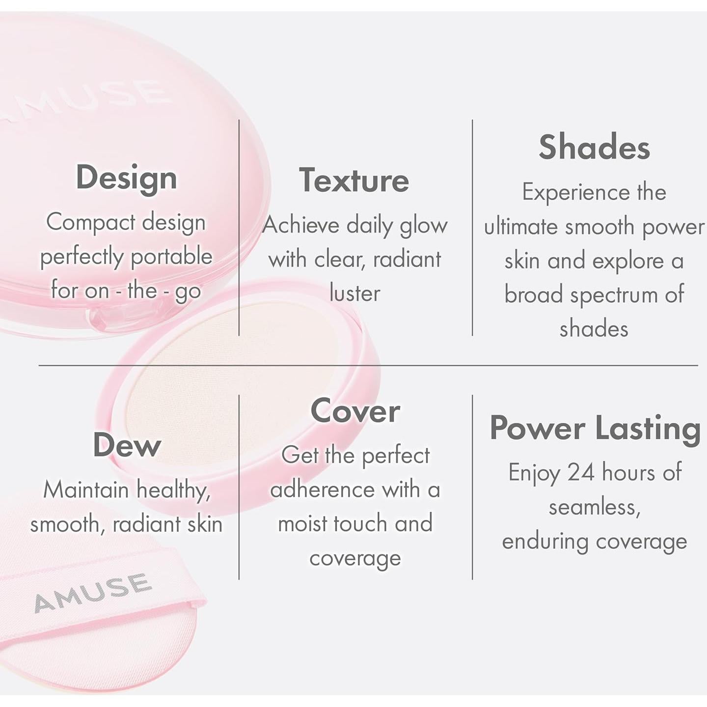 Base de Maquillaje Amuse Seoul Dew Power Vegan 02 Saludable