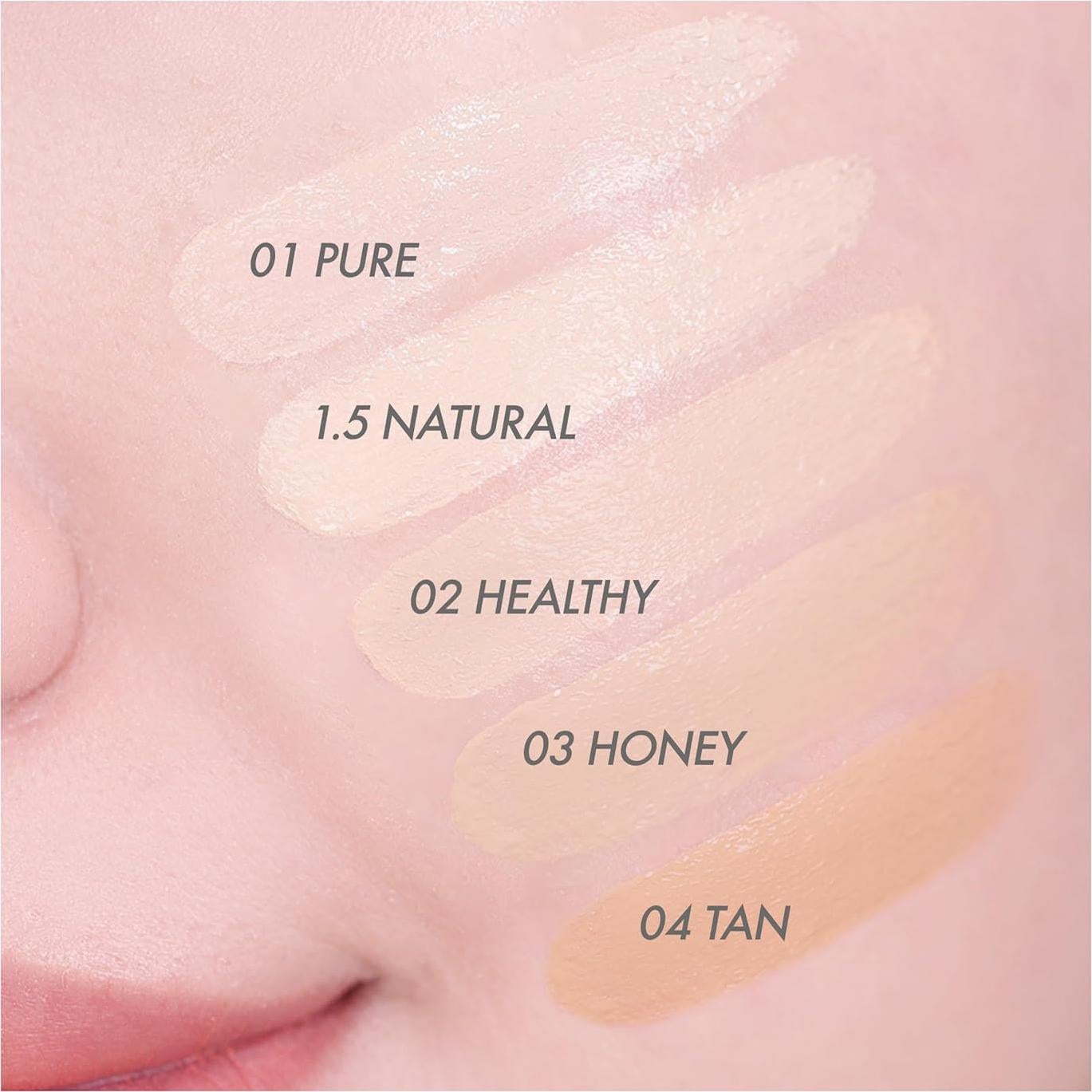 Base de Maquillaje Amuse Seoul Dew Power Vegan 02 Saludable