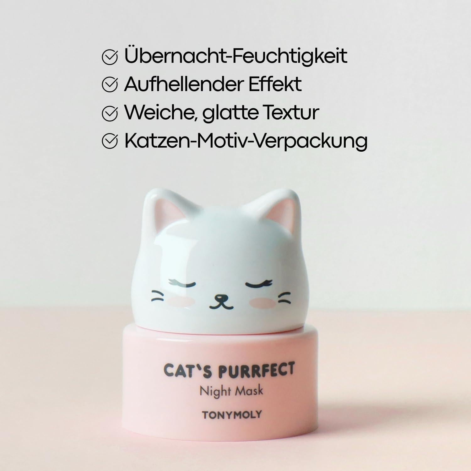 Máscara de Noche TONYMOLY Purrfect 50g Hidratante Suavizante