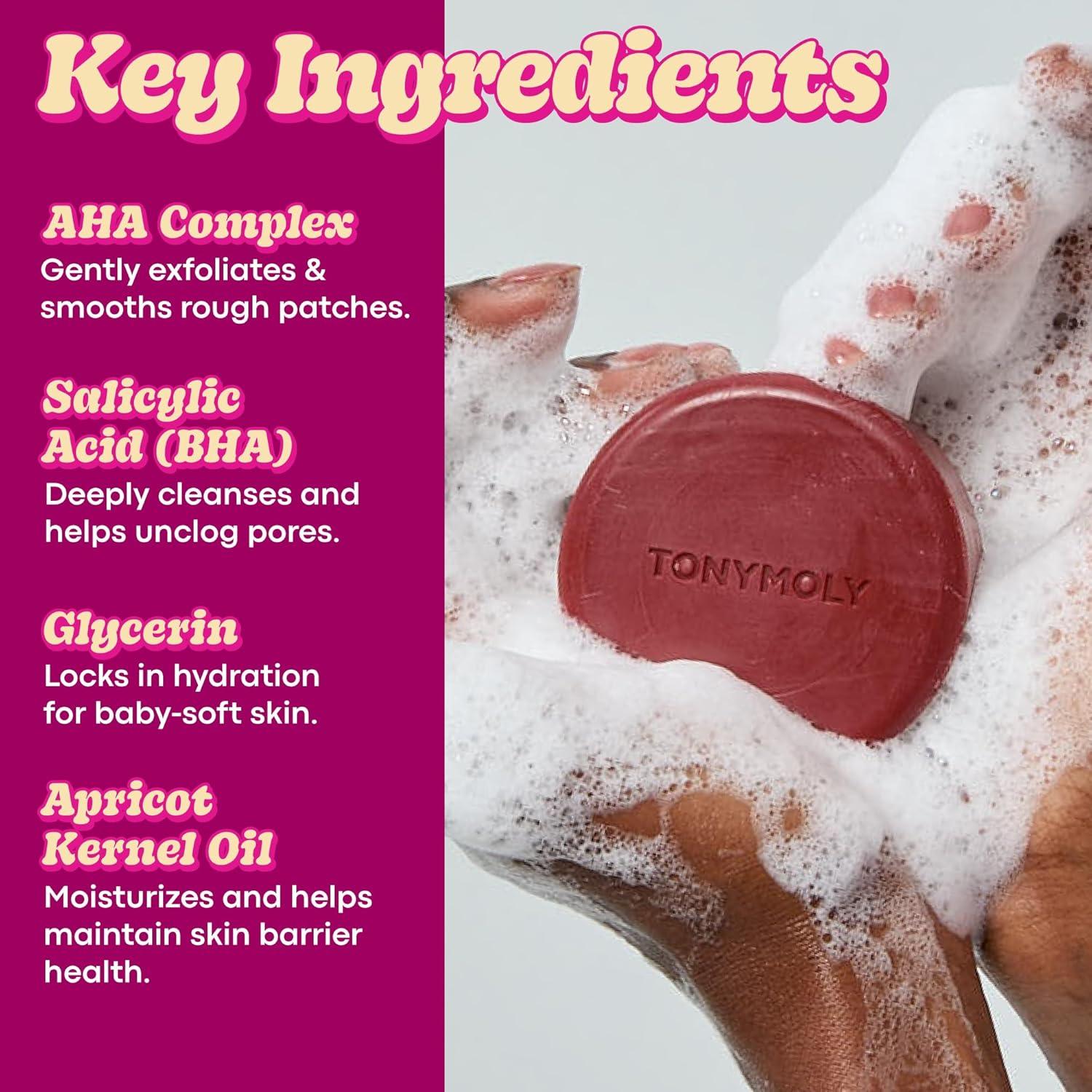 Jabón Exfoliante Corporal TONYMOLY Plum Bum AHA 95g