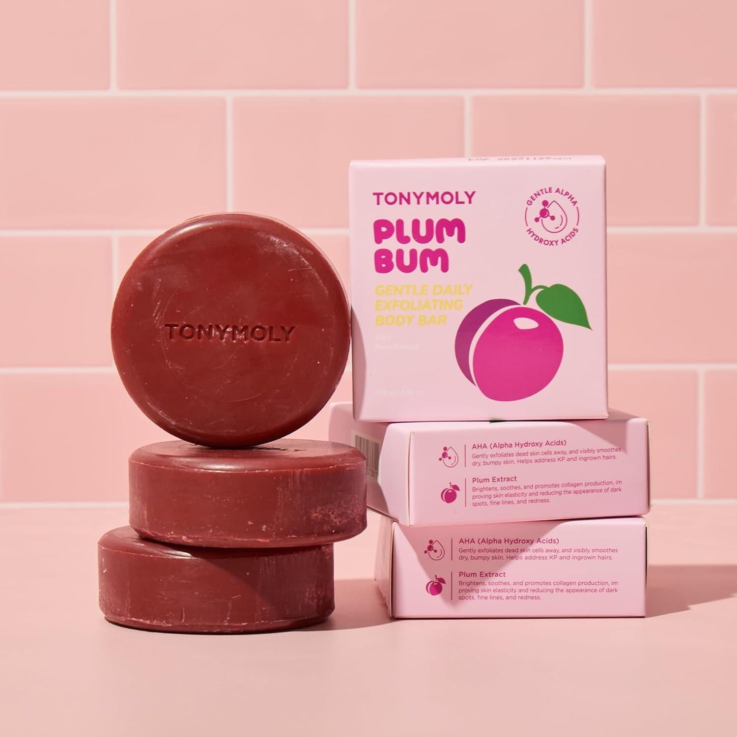 Jabón Exfoliante Corporal TONYMOLY Plum Bum AHA 95g