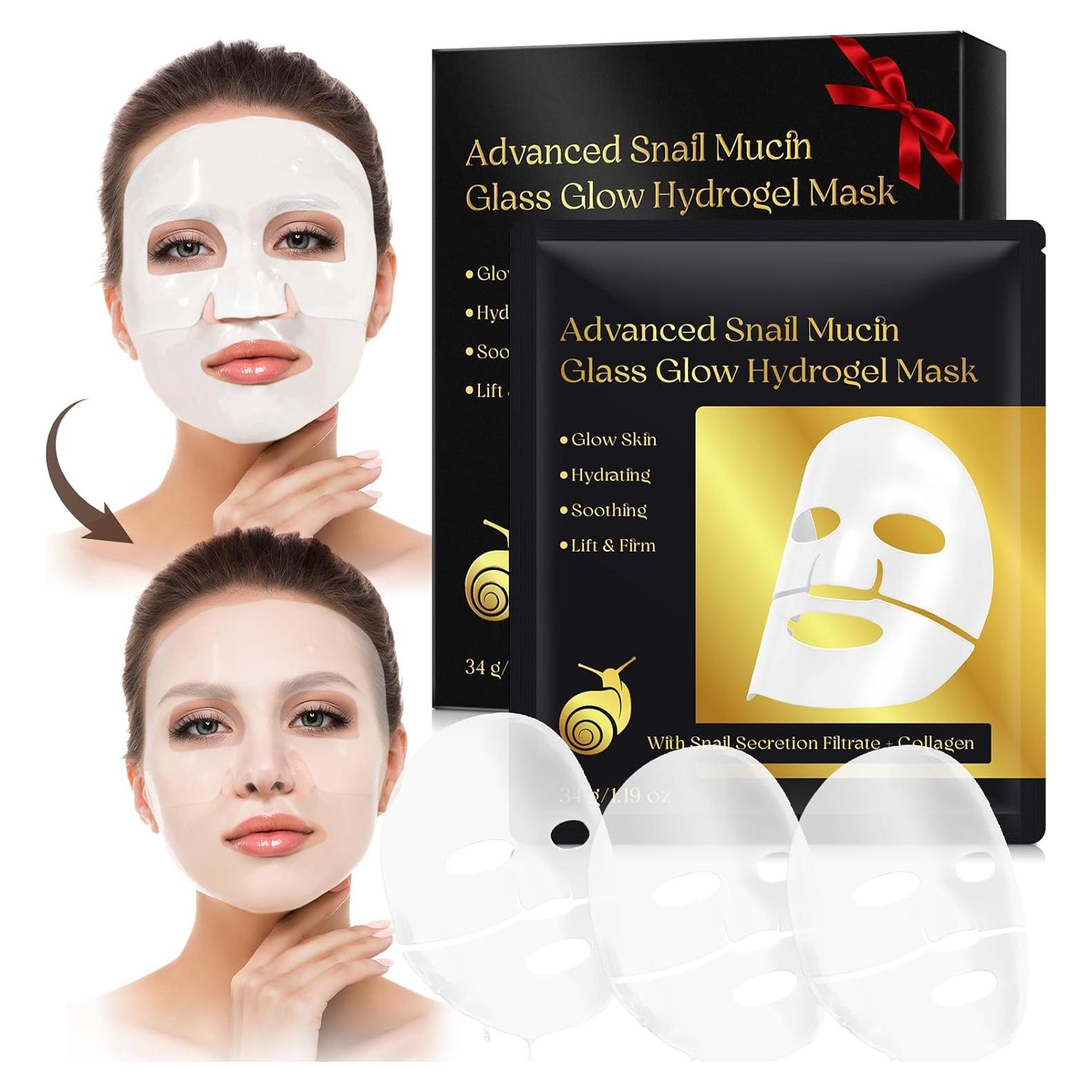 Mascarilla Hidrogel de Mucina de Caracol Shuangjia 6 EA