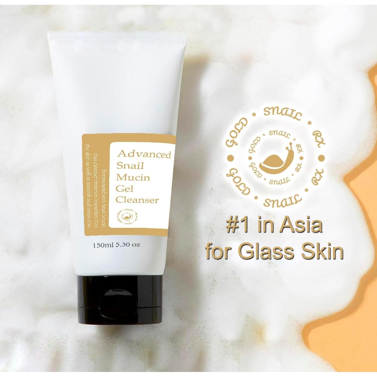 Limpiador en Gel de Mucina de Caracol GoldSnailRX 150 ml - Piel Seca y Sensible