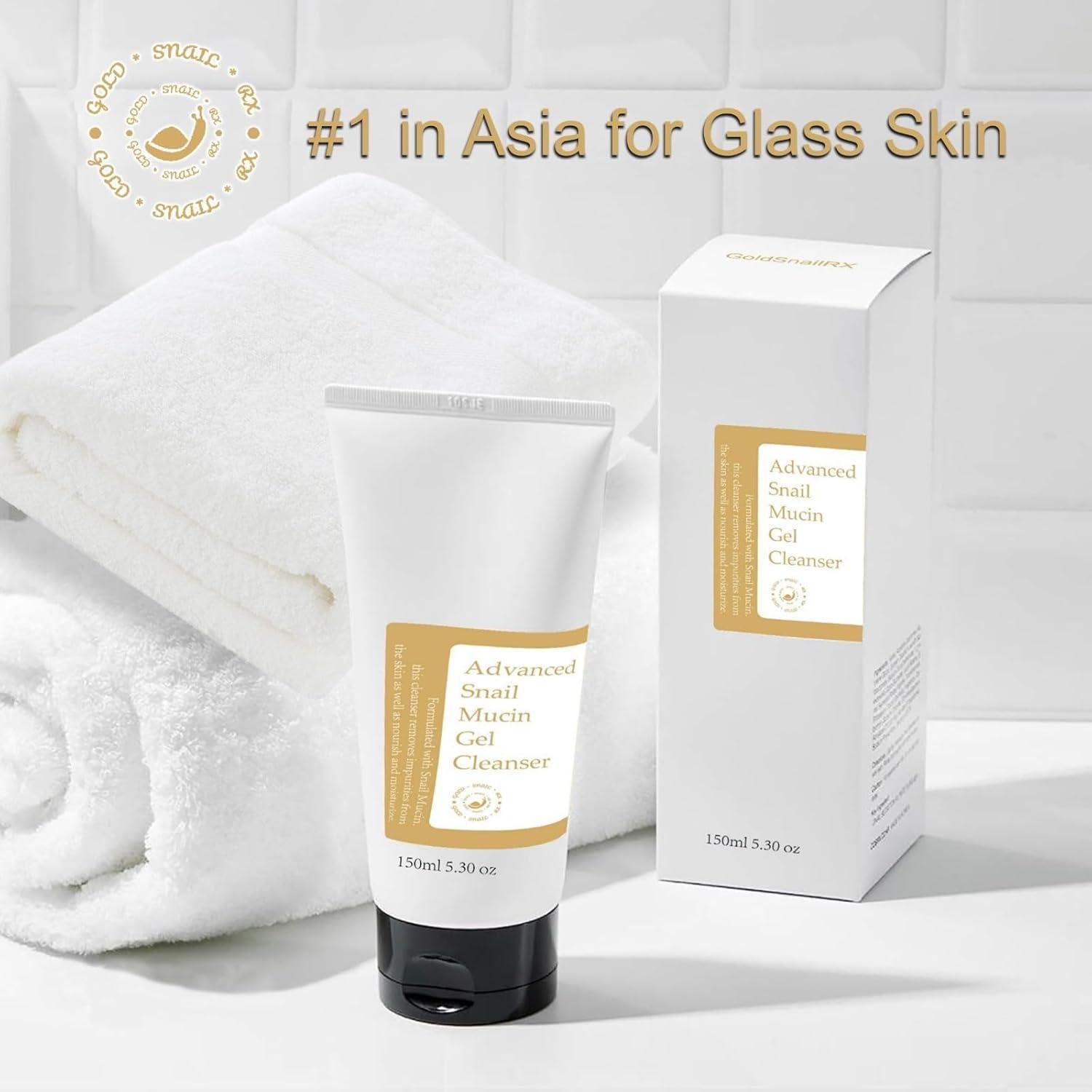 Limpiador en Gel de Mucina de Caracol GoldSnailRX 150 ml - Piel Seca y Sensible