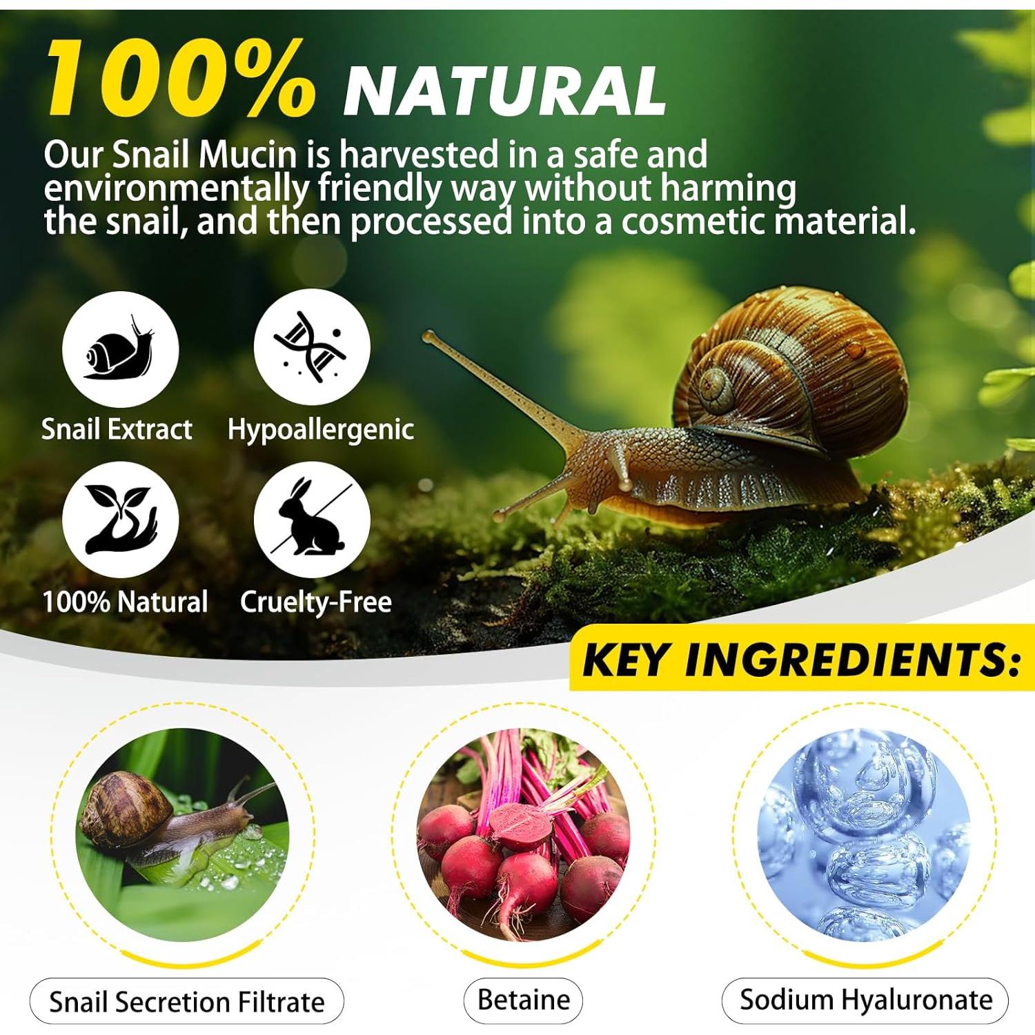 Crema Reparadora de Mucina de Caracol 92% 100g - Hidratante Facial