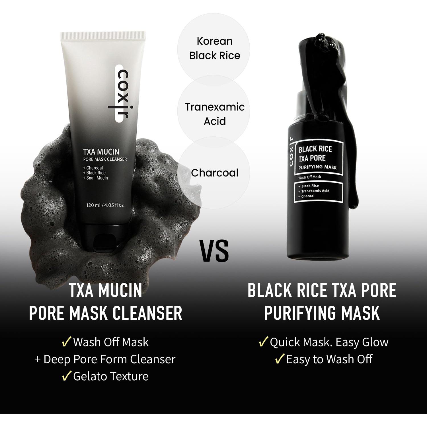 Mascarilla de Poros Coxir TXA MUCIN 120 ml - Gelato Carbón + Caracol