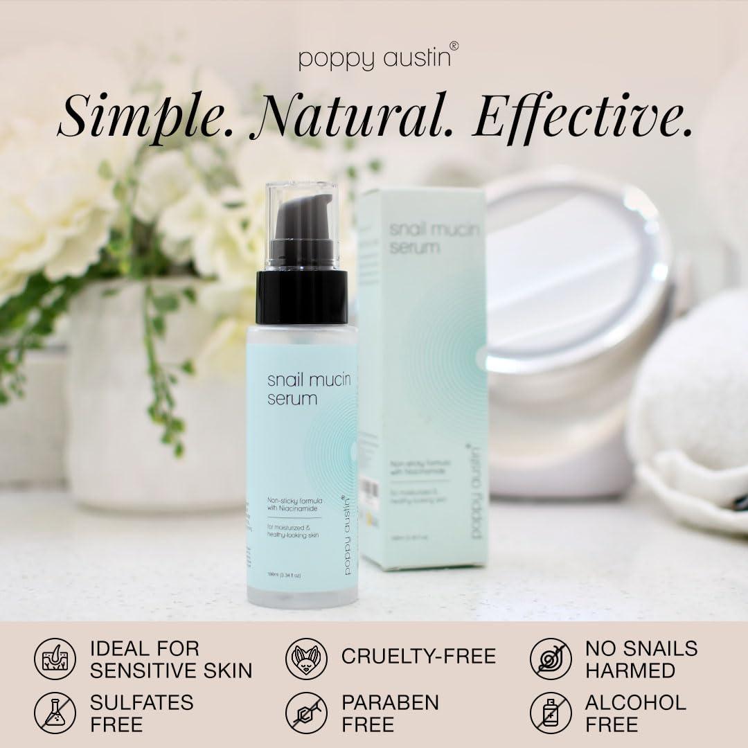 Suero Facial Poppy Austin 96% Mucina de Caracol 99.9ml