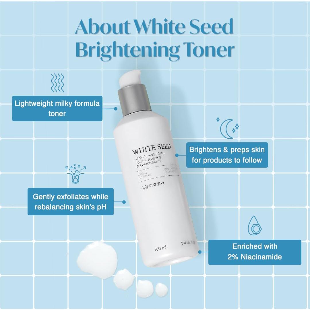 Tónico Iluminador The Face Shop White Seed 160ml Hidratante