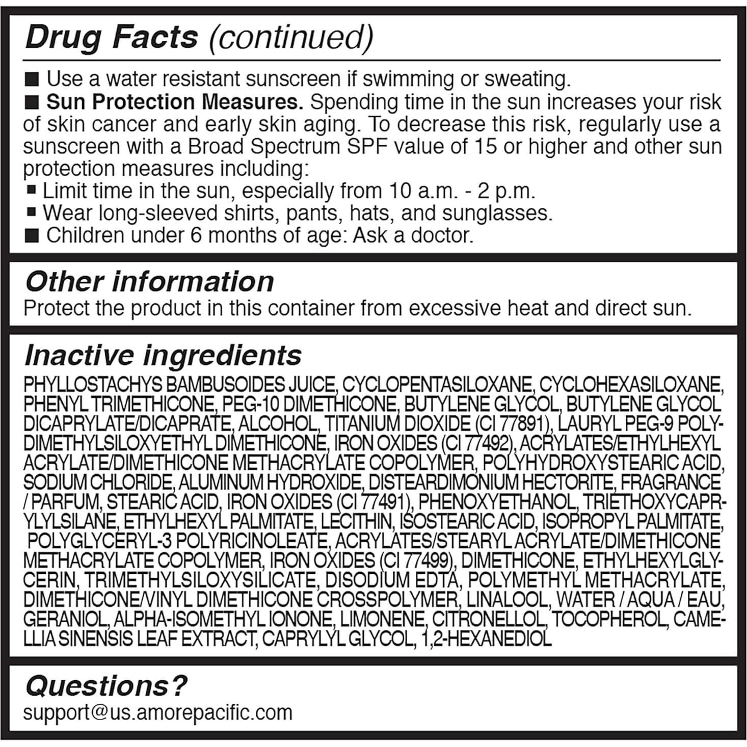 Base Cushion AmorePacific 106 Rosa Medio SPF 50+ 117g