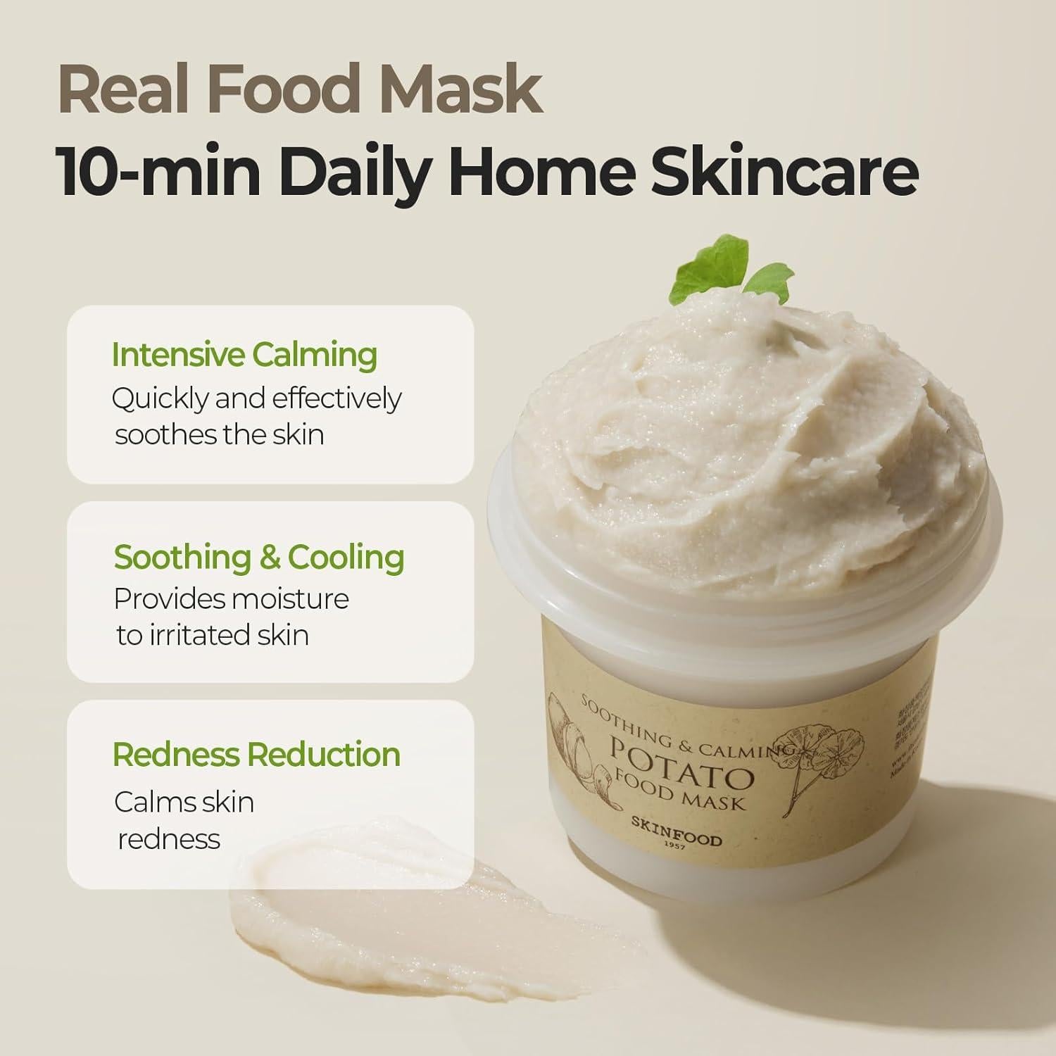 Mascarilla Facial de Patata SKINFOOD - Hidratación Calmante 170g