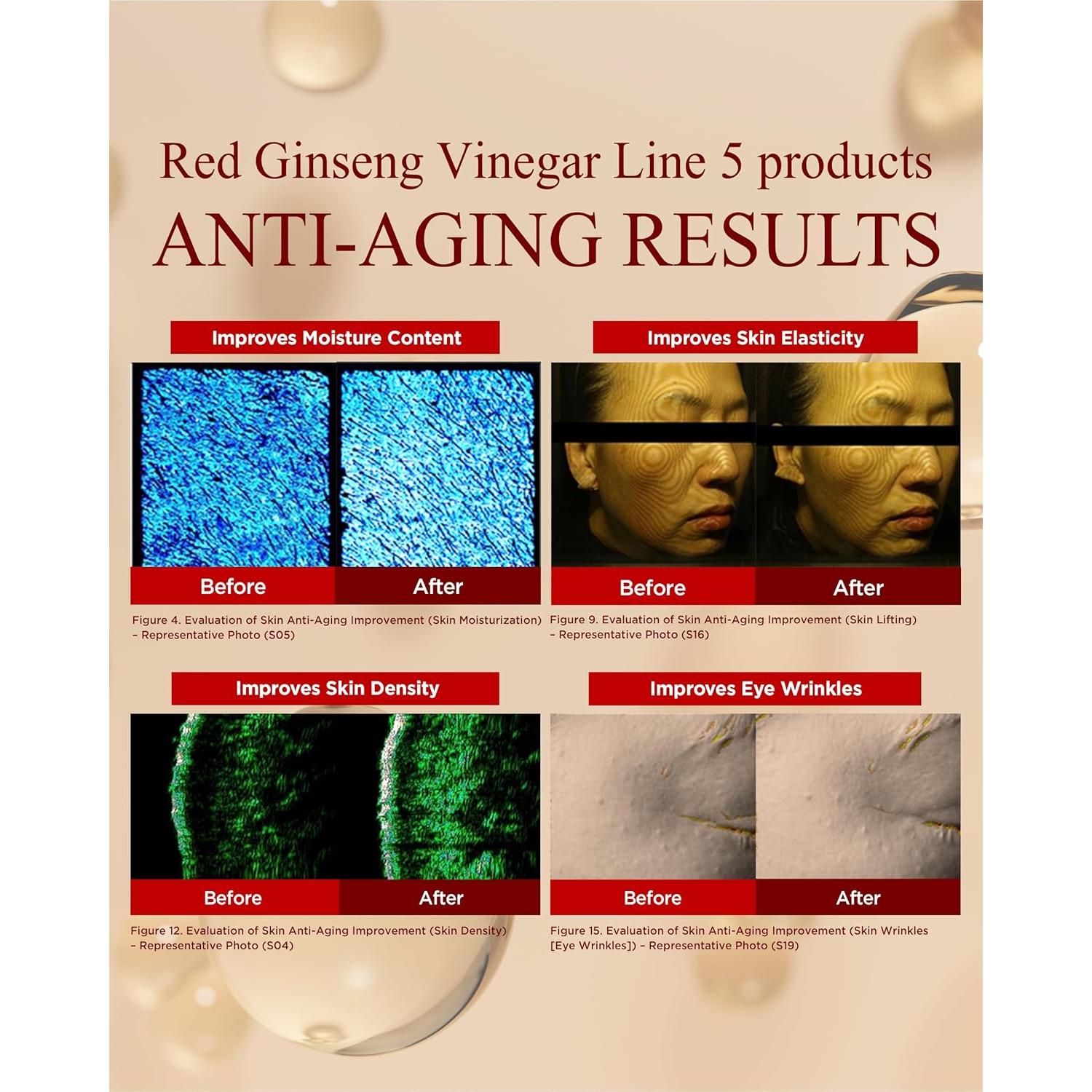 Esencia de Vinagre de Ginseng Rojo Bonyongo 44ml - Hidratante y Revitalizante